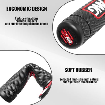 7/8" Motorctcle Handlebar Grips, Non Slip Dirt Bike Hand Handlebar Glue Left & 22mm Right & 24mm Universal for Motercross Most Pit Bike ATV UTVKLX KX EXC XC SX CRF CR YZ WR - color: Style-A-Red