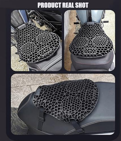 Motorcycle Gel Seat Cushion for Triumph Tiger 800 2011-2015 2016 2017 2018 2019 2020, Motorcycle Cushion, 3D Shock Absorbing & Breathable Motorcycle Seat Pad, Comfortable Gel Pad for Long Rides