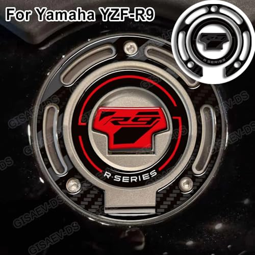 Motorcycle Tank Pad Compatible with Yamaha YZF R9 YZFR9 2025 2026 Motorcycle Fuel Tank Protector Gas Tank Decals YZF R9 Tank Pad Fuel Tank Kit Knee Stickers Decals Protection (A-3) - color: A-3