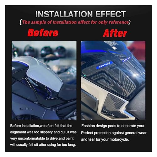 Motorbike Fuel Tank Sticker Tank Pad Grips for Yam&aha MT10 FZ10 FZ MT - 10 MT-10 SP Motorcycle Gas Fuel Knee Protector Stickers Decals