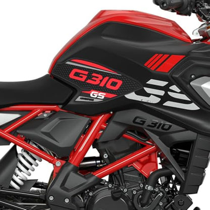 for G310GS g310gs 2024 2023 2022 2021-2017 Accessories Fuel Tank pad Fuel Tank Knee pad Motorcycle Fuel Tank Traction pad Fuel Tank Sticker Tank Grip (Red)
