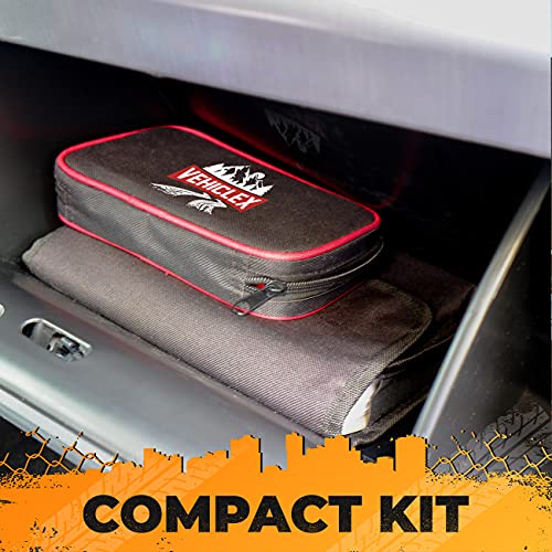 Tire Repair Kit for Plug and Patch - Vehiclex Essential Kit for Car, Motorcycle, ATV, Tractor, Lawn Mower - size: Compact kit