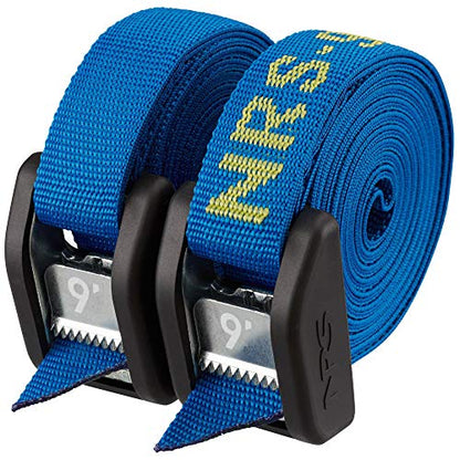 NRS 9' Buckle Bumper Strap Pair Iconic Blue - color: Iconic Blue, size: 9'