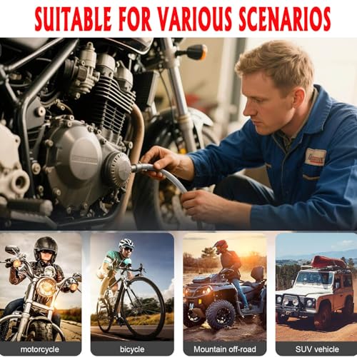 Brake Bleed Kit Hydraulic Disc Clutch Bleeding Tool with 100ml Syringe 50cm Hose One Way Check Valve for Motorcycle Car Repair