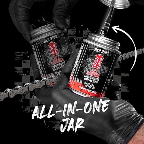 Errecom 1000 Miglia BKR 3103-4 fl oz (120 mL) Can, All Weather Lube Bike Chain, for All Weather Conditions, Brush Included - color: ALL WEATHER - 4 fl oz (120 mL) Can