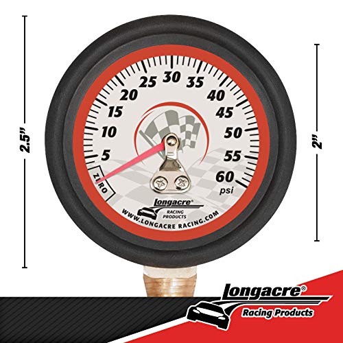 Longacre 52-52004 0-60 PSI Tire Pressure Gauge, 2 Inch