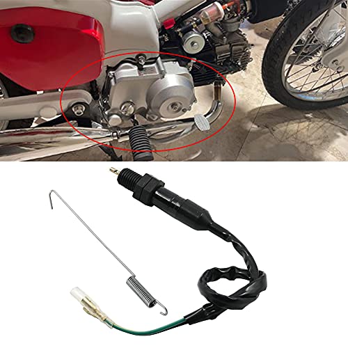 Motorcycle Universal Rear Brake Light Switch with Spring Kit for Honda Kawasaki Suzuki Yamaha Quad Bikes ATVs Scooters