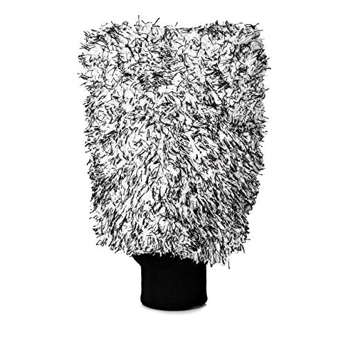Adam's Polishes Microfiber Car Wash Mitt, Car Sponge Wrapped in Soft, Plush Fiber Cloth Material, Safe Washing with Any Car Soap, Bucket, Foam Gun, Foam Cannon, Other Cleaning Supplies