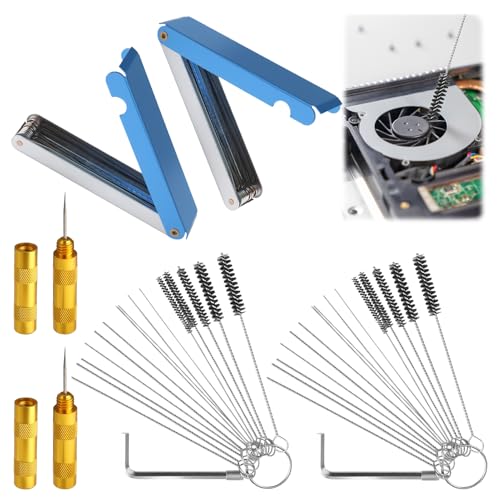 6 Pack Carburetor Cleaner Kit, Torch Tip Dirt Removal Set for Jets Nozzles Orifices, Throttle Body Tools for Chainsaw Motorcycle ATV Carb Welding Stove Shower Head Maintenance - style: 46 Needles & 10 Brushes & 2 Wrenchs & 2 Picks