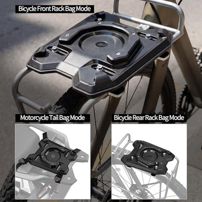 Rhinowalk Motorcycle Tail Bag Magnetic Expansion Base for Quick Release Magnetic Rear Seat Bag