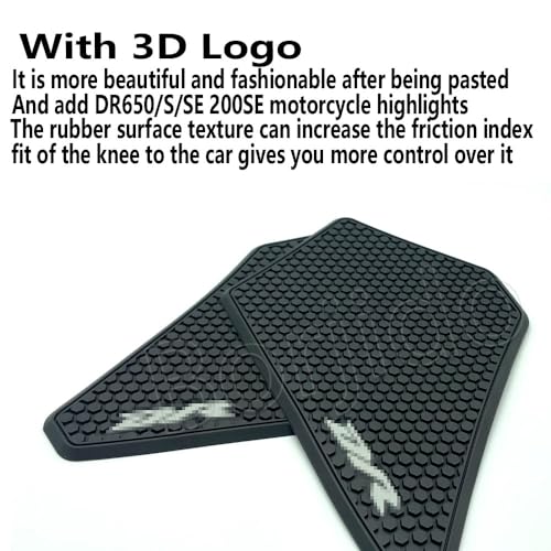 For DR650S DR650 DR650 SE DR200SE Tank Pad Motorcycle Sticker Decal Knee Grip Traction Pads For dr650s dr650 dr650se 2024 2023 2022-2004 dr200se Accessories Gas Tank side Protectors