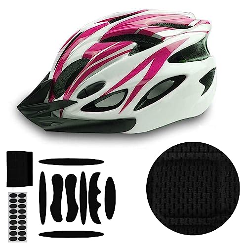 JHFGJGH 2 Set Cycle Helmet Pads, Universal Foam Pads for Motorcycle Bike Cycling Helmet (Black) - color: Black