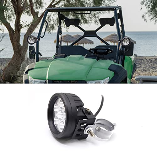 2 PCS Motorcycle Turn Signal Light Tube Bracket Mount - Metal Tube Clamp for 10mm Hole Non-Slip Rubber, Rain Resistant, Perfect for Light Bar Mount (35mm-Sliver) - style: 32-41mm Sliver
