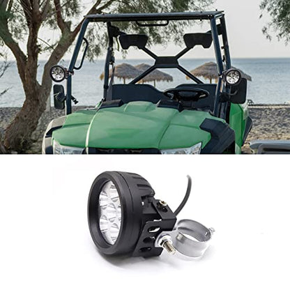 2 PCS Motorcycle Turn Signal Light Tube Bracket Mount - Metal Tube Clamp for 10mm Hole Non-Slip Rubber, Rain Resistant, Perfect for Light Bar Mount (35mm-Sliver) - style: 32-41mm Sliver
