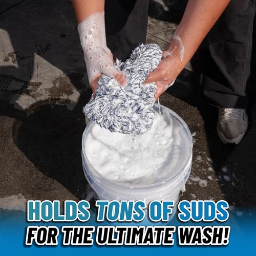 Chemical Guys Dually Wash Pad Microfiber Car Wash Pad Dual Surface Cleaning Pad for Paint Clear Coat Glass Wheels and Exterior Surfaces - size: 1 Pack, style: Wash Pad