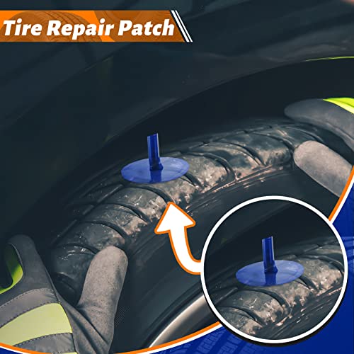 Frienda 24 Pcs Tire Patches Kit 1/4" x 1 7/8" Rubber Tire Repair Patch Mushroom Plug Kit Rubber Puncture Repair Plug for Car Motorcycle Truck Bus - size: 1/4" x 1 7/8"