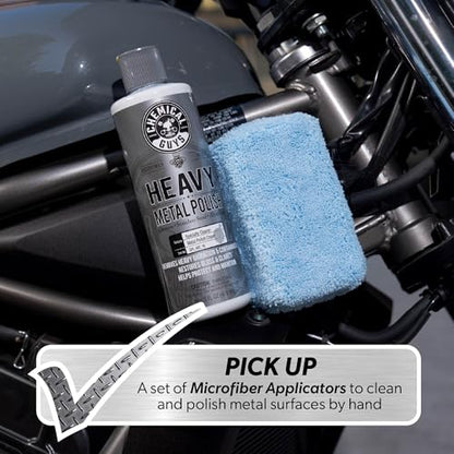 Chemical Guys Heavy Metal Polish Restorer and Protectant - Cleans, Restores & Protects, Aluminum, Stainless Steel, Chrome Polish & More, Safe for Cars, Trucks, Motorcycles, RVs, and Boats - 16 oz - style: Heavy Metal Polish