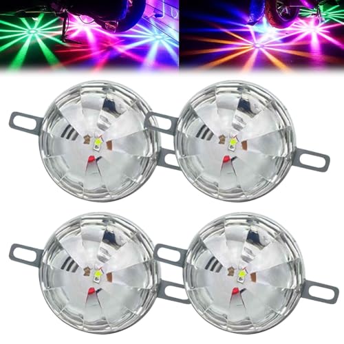 Universal Waterproof LED Chassis Lights, 12v LED Watermelon Lights for Trucks Offroad Motorcycle Electric Vehicles Chassis Light, Automotive Accent Multicolor Neon Lighting Underglow Kit(4pcs) - color: 4pcs