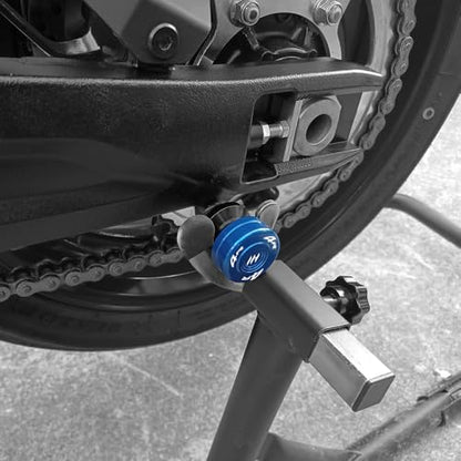 Motorcycle M8 Swingarm Spools Slider For Ninja ZX-4RR 2023-2025 Ninja ZX-4R 2024-2025 Swing Arm Spool Slider Stand Screws CNC Universal Enhanced Protection Accessories (Blue) - color: Blue