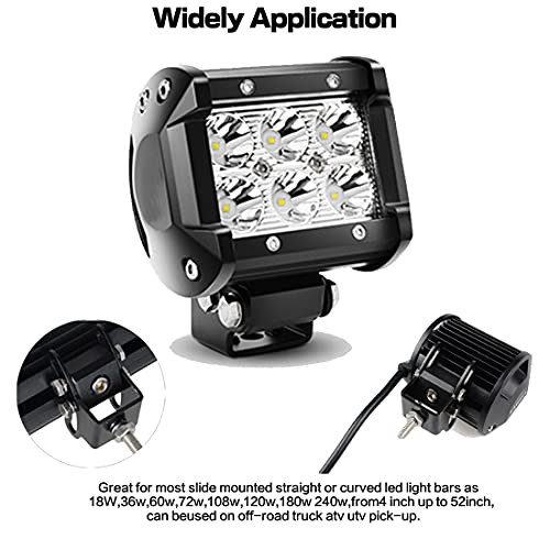 Slide Brackets - LEDOPPO Light Bar Mounting Brackets Kit, Universal Adjustable Bottom Mount Offroad Truck LED Bar Work Light Pods Base Bracket,2 Pack,Black - size: LED Light Bar Base Brackets