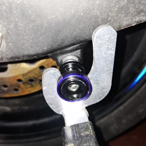M8 Swingarm Spools Sliders, CNC Billet Aluminum Universal Paddock Rear Stand Screws Bobbins, Fits for CBR600RR CBR1000RR, GSXR600/750/1000, ZX6R ZX10R Z650 Z900, SV650,S1000RR– 2 PCS (Black) - color: Black