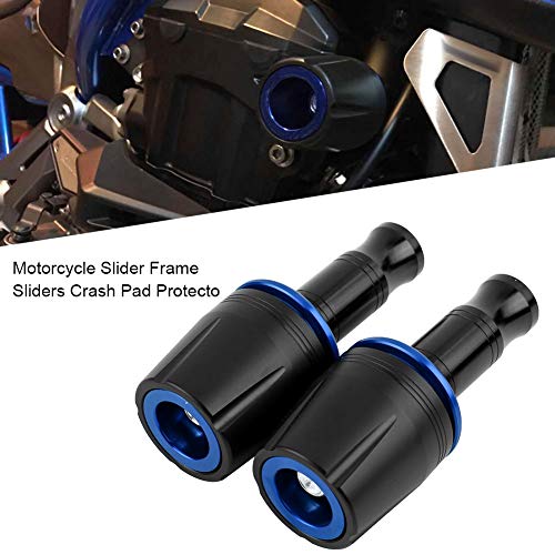 Universal Motorcycle Frame Sliders,Universal Motorcycle Crash Protector,Blue Frame SlidersPowersports Frame Sliders,Universal Slider Frame Sliders Crash Pad Protector 10mm Screw for Z125(Blue)