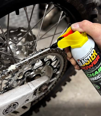 B’Laster Chain Lube – Compatible with All O, X, and Z-Ring Types – Reduces Friction & Wear, Protects from Rust – Use as Motorcycle or Bike Chain Lube – 14oz