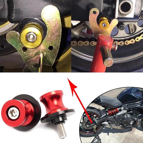10MM 675SS Swing Arm Spools Sliders Fit For CFMOTO 675SS Stand Frame Slider Crash Bar Accessories,CNC T6061 Aluminum (Titanium) - color: Titanium