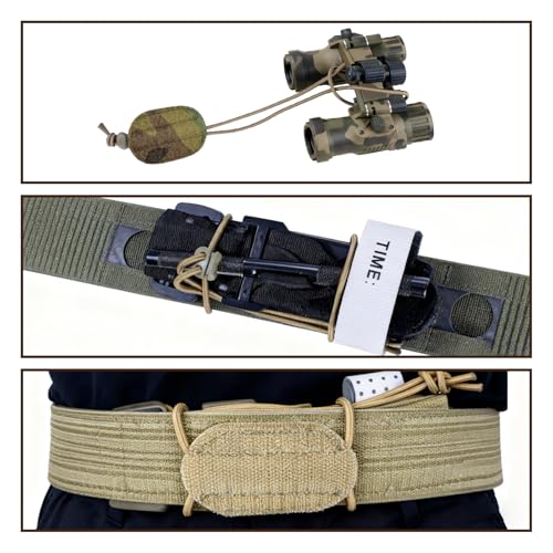 Tactical Night Vision Goggle Lanyard Elastic Fixing Lanyard, Suitable for PVS7, PVS14, PVS31 Helmet-mounted Night Vision Devices, Tourniquet Fixing Strap.