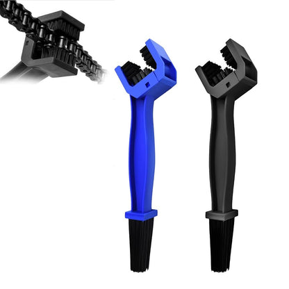 2 PCS Bike or Motorcycle Chain Washer,Grunge Brush Chain Degreaser for Bicycle Motorcycle Chain Brush, Universal Bicycle Chain Cleaning Brush Tool for Mountain Bike Heavy Duty Motorcycle ，(Blue，Black) - style: Set of 2