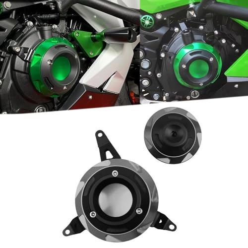 For Ninja 500 ninja 500 2024 2025 accessories CNC engine protection anti-fall side cover motorcycle engine stator guard side guard protective shell (Titanium) - color: Titanium
