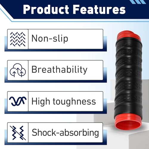 2Set Universal Silicone Handlebar & Brake Lever Grip Covers, Non-Slip Motorcycle Silicone Handlebars for Dirt Bike, E-Bike, Scooter, Mountain Bike