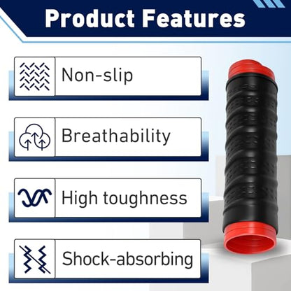 2Set Universal Silicone Handlebar & Brake Lever Grip Covers, Non-Slip Motorcycle Silicone Handlebars for Dirt Bike, E-Bike, Scooter, Mountain Bike