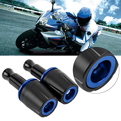 Frame Slider Crash Protector, CNC Aluminum Alloy Motorcycle Frame Sliders, Universal 10mm Crash Pad Protector for Z125 (Blue)
