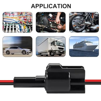8Pcs 2 Pin Waterproof Connector Electrical Wire Plug Car Auto 2 Way Male Female Quick Disconnect Harness Connectors Plug Socket for Car Truck Motorcycle Marine Boat and Other Wire Connection - size: 8pcs 2 pin