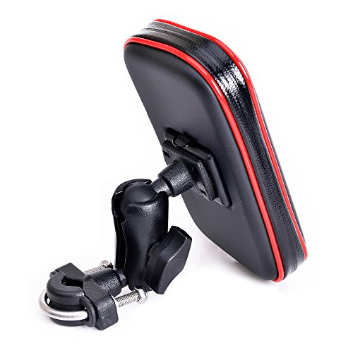 Motorbike Mount Holder,Waterproof Bicycle Mount GPS Holder Motorcycle Handlebar Phone Stand Universal Cradle for Smartphone Up to 4.7-5.2 Inch (XL(5.3" - 6.2")) - size: XL(5.3" - 6.2")
