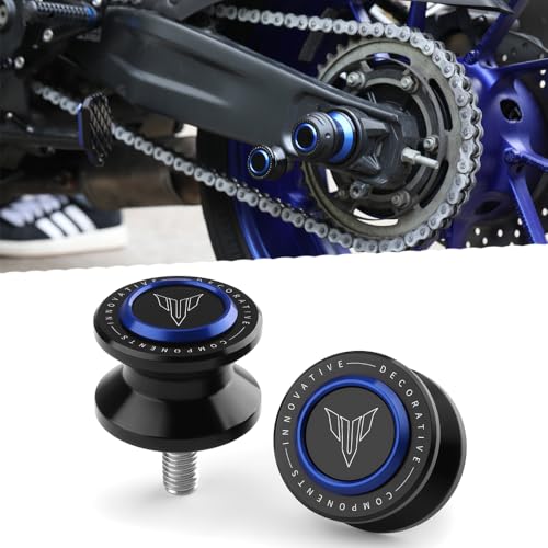 Swingarm Spools Fit For MT09 MT03 MT10 MT125 MT125-2023 2024 2025 | MT07-2023 (NOT FOR 2024 +) Rear Frame Stand MT09 Swingarm Spools 2024 MT09 Accessories BE - color: blue, size: MT