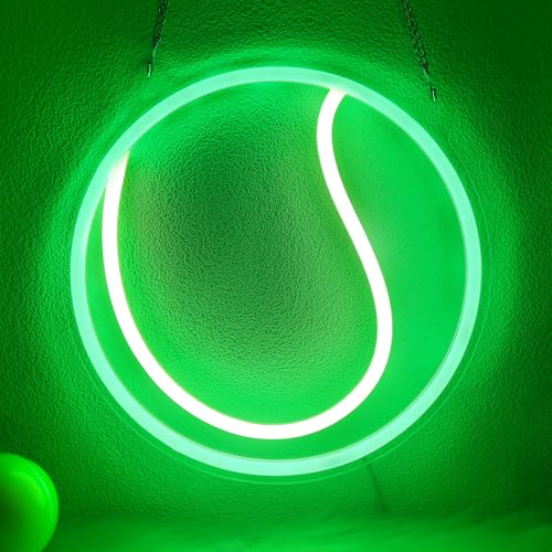 Tennis Neon Sign - Dimmable Sport Wall Decor With USB Power, Tennis Gifts for Women & Men, LED Neon Lights for Girls Women Man Tennis Fan Accessories Decor Stuff - color: Color 3