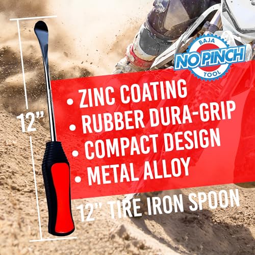 12 inch Tire Iron Spoon | Lever Tool Kit | Professional Tire Changing Tool for Enduro Motocross | Motorcycle | Dirt Bike | Dura-Grip | Easy-to-Use for Safe & Quick Tire Repair | Dirt bike Tire Spoons - size: 12 Inch Tire Spoon