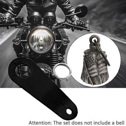 Motorcycle Bell Hangers Guardian Bell Hanger with Split Ring, 2 Pieces Luck Riding Bell Hangers, Universal Fit for Any Bells