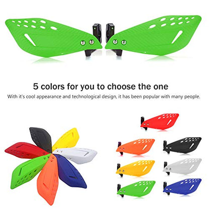 7/8" 22mm Motorcycle Handguards Handlebar Protector Gear for Dirt Bike ATV Yamaha Kawasaki Suzuki Honda(Green) - color: Green
