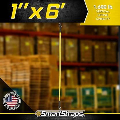 SMARTSTRAPS - 842 SmartStraps Webbing Sling - 1x6 Nylon Webbing Sling 1 Ply 1,600 lbs - size: 1' x 6" 1600lb 2 Ply