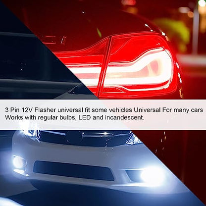 4 pcs 12V 3 Pin Electronic LED Flasher Relay Round Heavy Duty Electronic Turn Signal Light Blinker 3 Prong Turn Signal Flasher Relay - size: 4pcs 3 PIN 20 Amps 12V Flasher