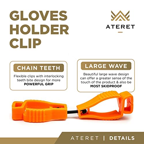 ATERET Gloves Clips for Work Gloves, Gloves Holder For Work, Construction, Outdoor - size: 500-Pack
