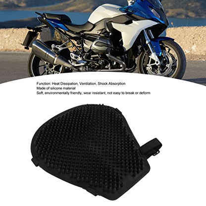 Fydun Motorcycle Seat Cushion, Universal Gel Seat Pad Motorcycle Seat Air Cooling Cushion Black Seat Cover