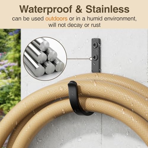 niffgaff Wall Outdoor Hooks for Hanging Coat - 22LB Screw in Metal Hanger Wall Mount, for Closet, Door, Bathrooms, Outside, for Towel, Backpack, Robe, Hat, Black 20 Pack - size: 20 Pack
