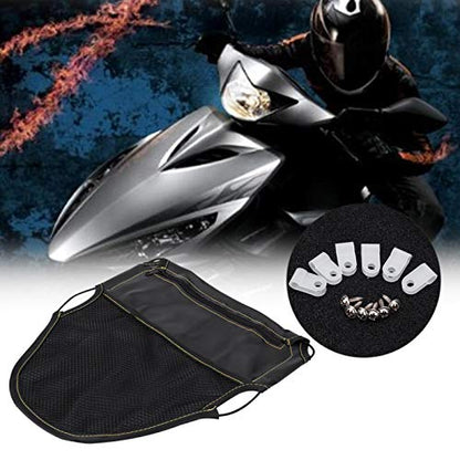 Motorcycle Seat Bag,Motorcycle Under Seat Bag, PU Leather Scooter Under Seat Storage Pouch Bag Organizer Fit For Universal Motorcycles (Black)