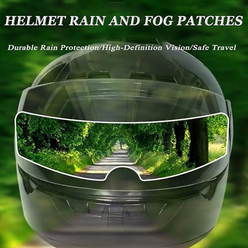 4Pcs Anti-Fog & Rain Helmet Visor Film for LS2 FF805 Thunder, Clear Motorcycle & E-Bike Helmet Lens Protector, Water Resistant Scratch-Resistant Visor Sticker