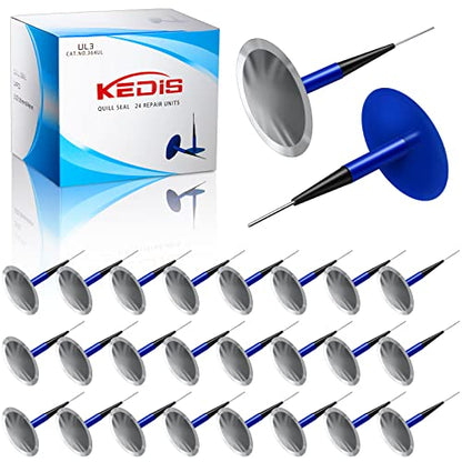 Frienda 24 Pcs Tire Patches Kit 1/4" x 1 7/8" Rubber Tire Repair Patch Mushroom Plug Kit Rubber Puncture Repair Plug for Car Motorcycle Truck Bus - size: 1/4" x 1 7/8"