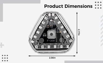 USB Rechargeable Motorcycle Lights, 2 Pcs Solar Powered Led Warning Lamps, Triangle Design, Easy to Install